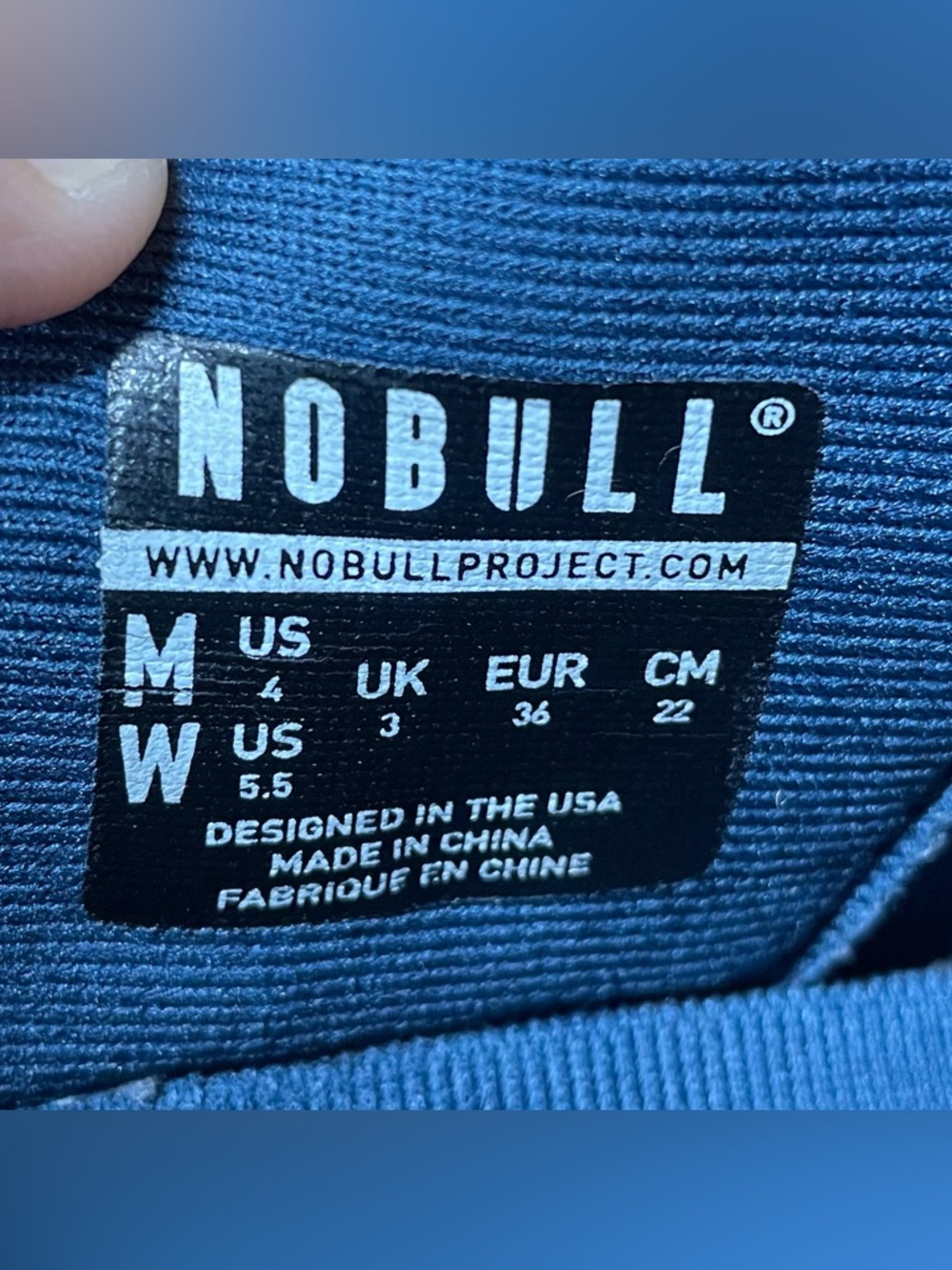 NOBULL Trainer Womens 5.5 Blue‎ Crossfit SuperFabric Sneakers Cross Training Gym - Picture 2 of 16